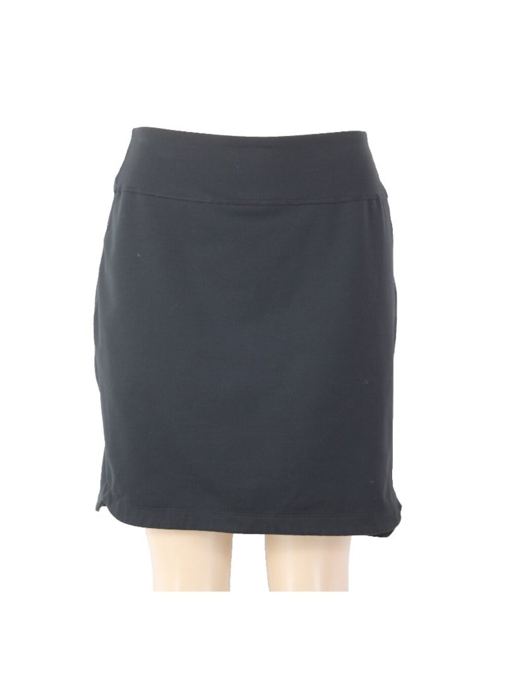 Columbia AW Skort Skirt Sz L Black Elastic Waist Pull On Poly Elastane AW Skort